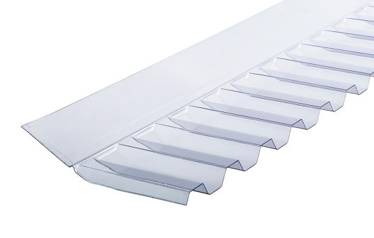 Murinddækning/tagfod PC til Klare og Opale trapezplader. Profil 76/18 - 
