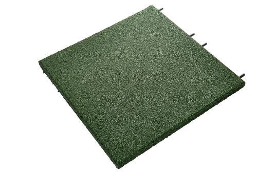 UniSoft, Gummiplatta, Grön, 500mm x 500mm x 30,0mm - 