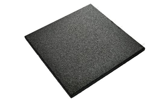 UniSoft, Gummiflis, Svart, 500mm x 500mm x 30,0mm - 