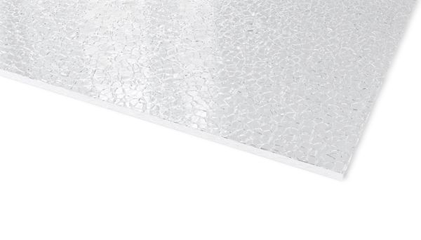 PLEXIGLAS®, Textures, Klar, Iskristall/Blank,  2050mm x 3050mm x 3,0mm - 