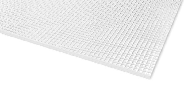 Plexiglas XT Textures klar 0A000 Z Pyramide Struktur 3.050 x 1.650 x 3 mm - 