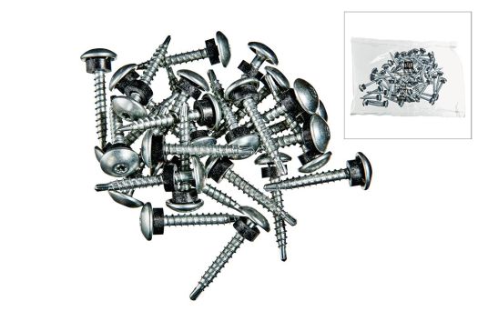 Skruv 4,8x35mm m/borrspets, 50 st. per påse - 