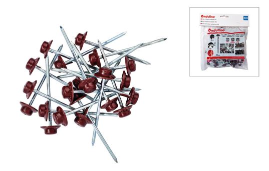 Spiker til Onduline® galvanisert 65 mm, rød - 