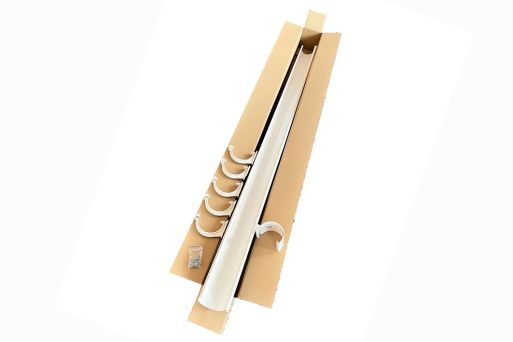 RODENA Plast hängränna förlängningssats Vit - 