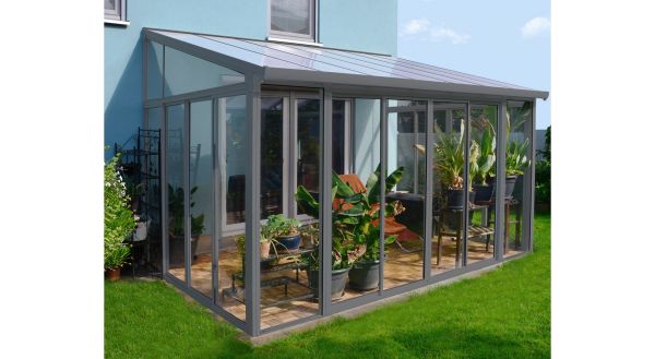 Uterum, SanRemo 3 x 4,25 m, Grå, - 