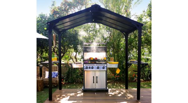 Grillpaviljong BBQ, Austin 2400, antracitgrå - 