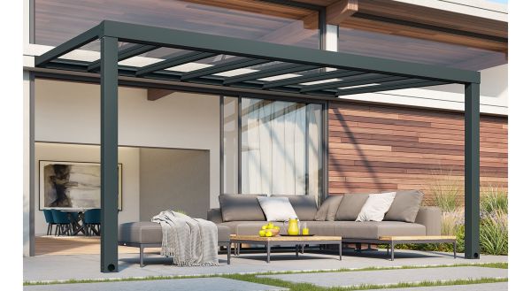 Terrasstak, Stockholm 3,4 x 3,7 m, Antracitgrå - 