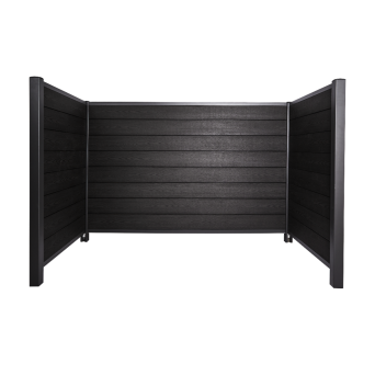 Komposit sopkärlsskjul, trälook, Pisa, 1210 x 1880 x 950 - 