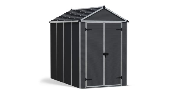 Skjul, Rubicon 5,6 m2, mörkgrå - 