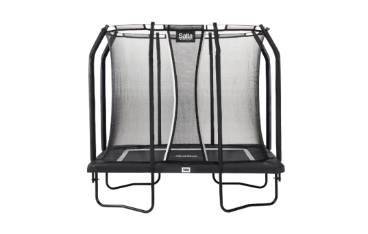 Studsmatta Premium, rektangulär, 305 x 214 cm, inkl. säkerhetsnät, svart - 