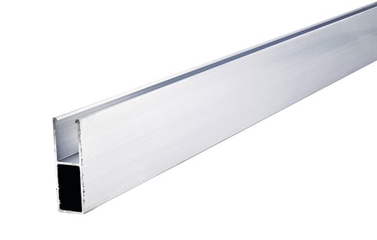 Alu-klipseskinne til 55 mm termotak - 