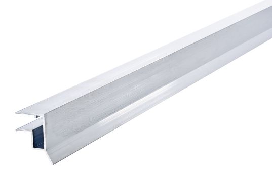 Alu vanneseprofil, til forkant av 10 mm termoplater - 