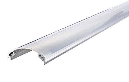 Klämprofil m/gummilist. Obehandlad alu - 17,5° - 32,5° taklutning - 6000 mm. - 