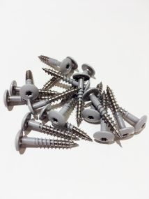 Skrue t/montage alusandwich 4,8x39mm , VE: 100 St. alumetallic 9006 Til træ/beton - 