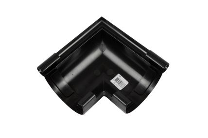 Utvändig rännvinkel 90° storlek 100. Svart - 