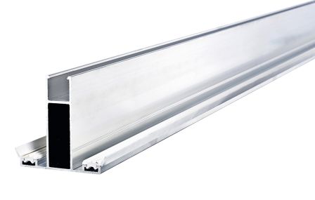 Mittprofil m/gummilist - 55 mm. Termotak - 