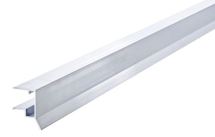 Alu dropplistprofil, f&ouml;r framkant av 16 mm. Termotak skivor