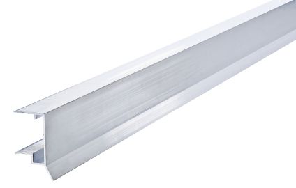 Alu dropplistprofil, f&ouml;r framkant av 25 mm. Termotak skivor