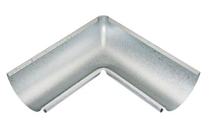 Inv&auml;ndig r&auml;nnvinkel 90&deg; storlek 125. AluZink