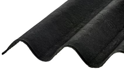 Onduline&reg; Bitumen takskivor profil 95/38. Svart - 2000 x 950 mm.