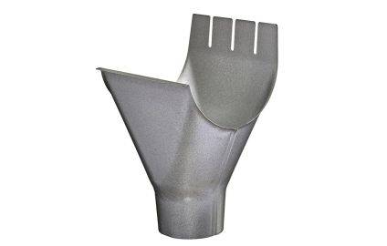 Tappstycke/omvikningskupa storlek 125 &Oslash; 75 mm. Silver Metallic