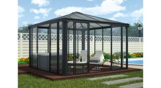 Paviljong st&auml;ngd, Ledro 3000, antracitgr&aring;