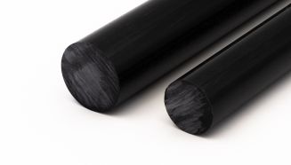 PVC-U Rundstang Svart