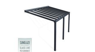 Terrasstak, Stockholm 3,4 x 5,9 m, Antracitgr&aring;