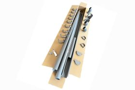 RODENA Komplett plast takrennesett, Gr&aring;