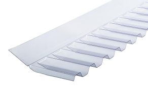 Murindd&aelig;kning/tagfod PC til Klare og Opale trapezplader. Profil 76/18