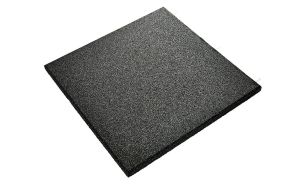 UniSoft, Gummiflis, Svart, 500mm x 500mm x 30,0mm 