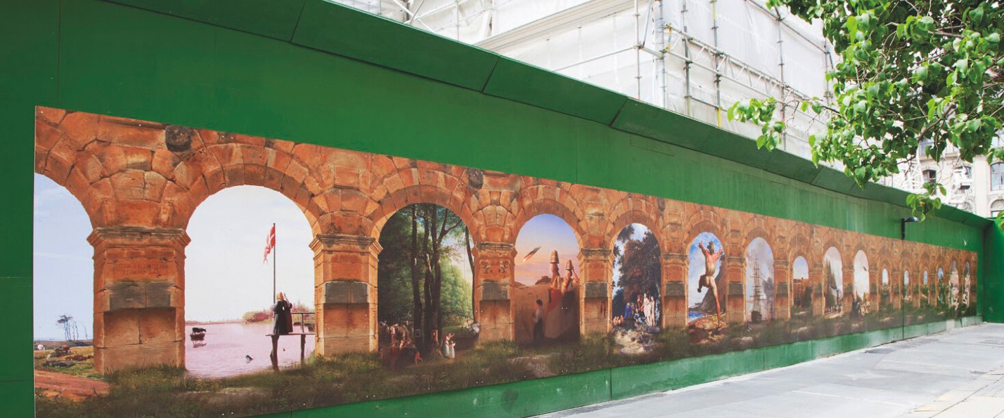 PVC-skumskivor döljer byggkaos